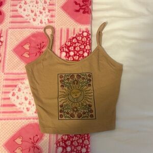 SHEIN sun graphic tank top